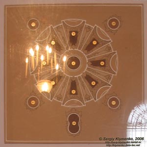 Фото Киева. Андреевская церковь. Схема росписи купола и парусов храма.