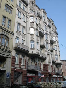 Фото Киева. Улица Ярославов Вал № 14-А, бывший доходный дом Л. Родзянко, 1910–1911 годы.