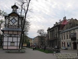 Броды. Фото. По улицам старого города: справа - «Пражский банк», 1909 год.