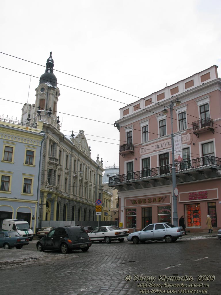 Черновцы. Вид на улицу Ольги Кобылянской с Центральной площади.
