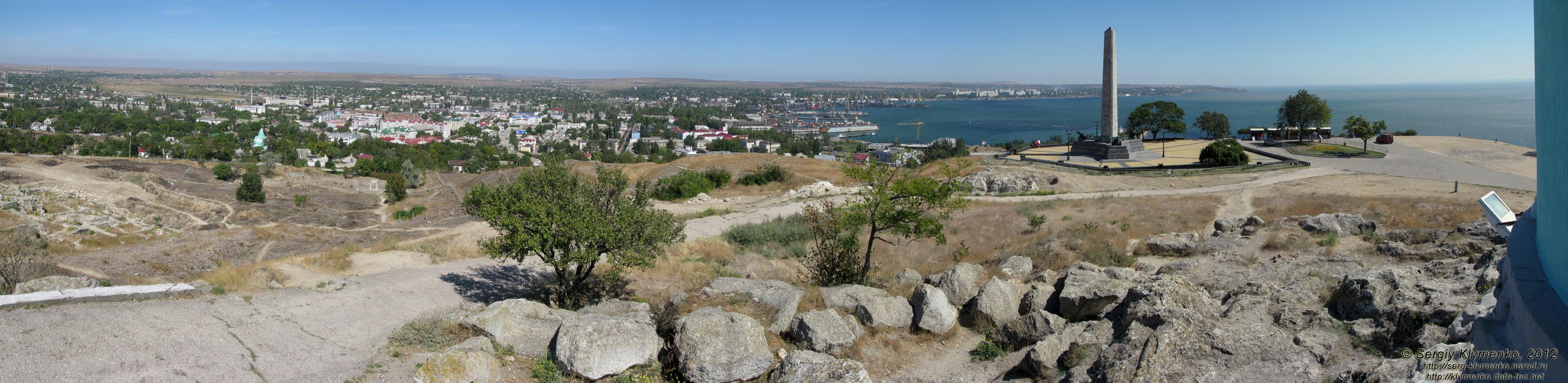 Крым, Керчь. Фото. Гора Митридат. Панорама ~150°.