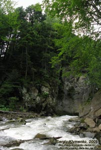 Львовская область. Речка Каменка. Фото. Немного ниже водопада.