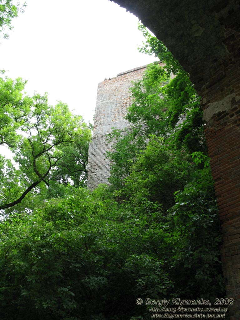 Ровенщина. Клевань. Фото. Северный бастион замка Чарторыйских, вид из-под въездного моста.