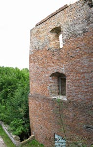 Ровенщина. Клевань. Фото. Северный бастион замка Чарторыйских, вид из окна замкового дворца.