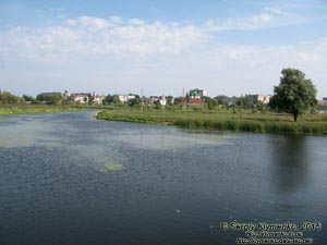 Волынская область, город Ковель. Фото. Вид на речку Турья.