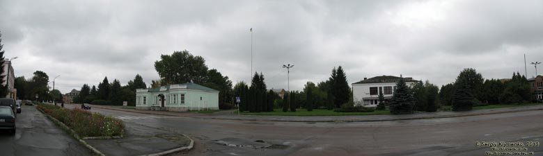 Хмельницкая область, Шепетовка. Фото. Улица Карла Маркса. Панорама ~120°.