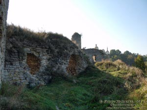 Тернопольская область, Скала-Подольская. Фото. Руины восточной башни замка. Вид изнутри.