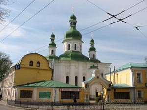 Фото Киева. Церковь Феодосия Печерского, памятник архитектуры, 1698-1702 годы.
