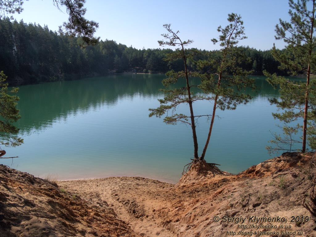 «Голубые озёра» (село Олешня, Черниговская область). Фото. Северное озеро (51°58'17"N, 31°09'40"E).