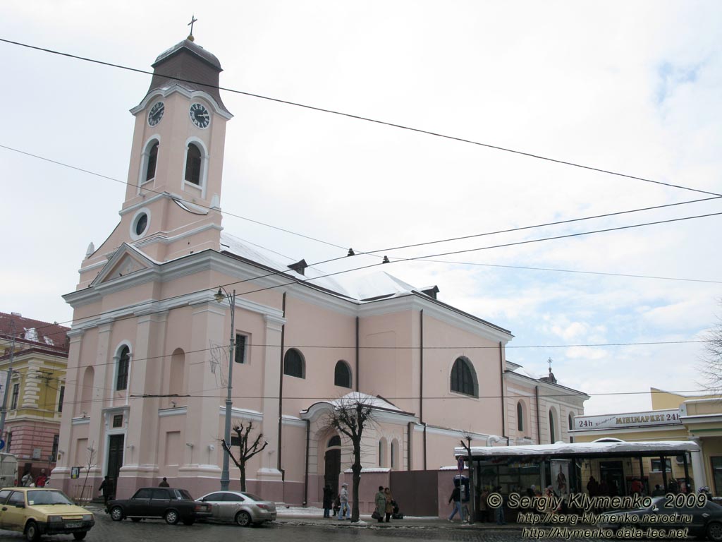 Черновцы. Костел Воздвиженья Святого Креста, 1787-1814 годы.