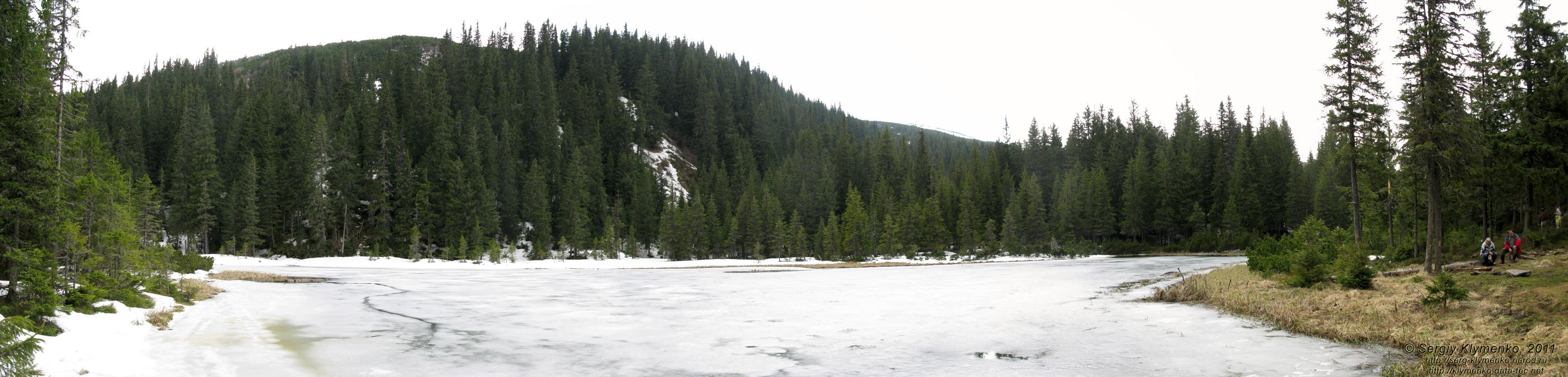 Фото Карпат. Озеро Маричейка (48°00'00"N, 24°40'16"E). Панорама ~120°.