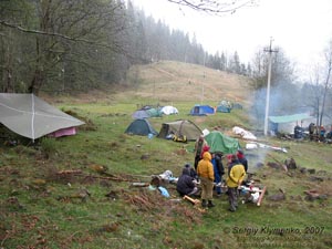 Фото Карпат, наш базовый лагерь в районе селения Топильче (48°04'54"N, 24°45'02"E).