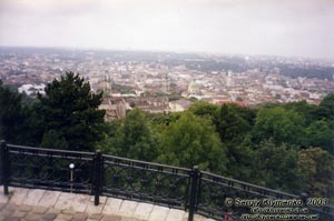 Львов. Фото. Вид города с высоты парка "Высокий Замок".