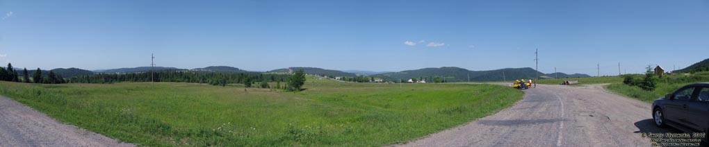 Карпаты. Фото. Панорама с Ужокского перевала. Панорама ~180°.