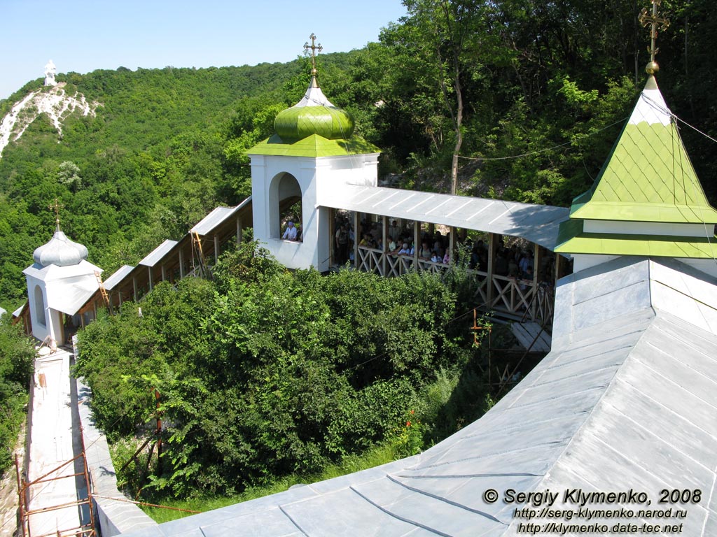 Донецкая область. Святогорский монастырь, вид от Николаевской церкви.