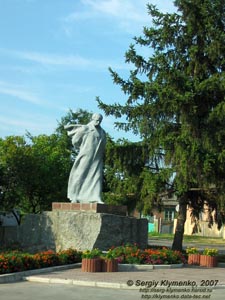 Миргород, Полтавская область. Фото. Памятник Т. Г. Шевченко, 1971 год.