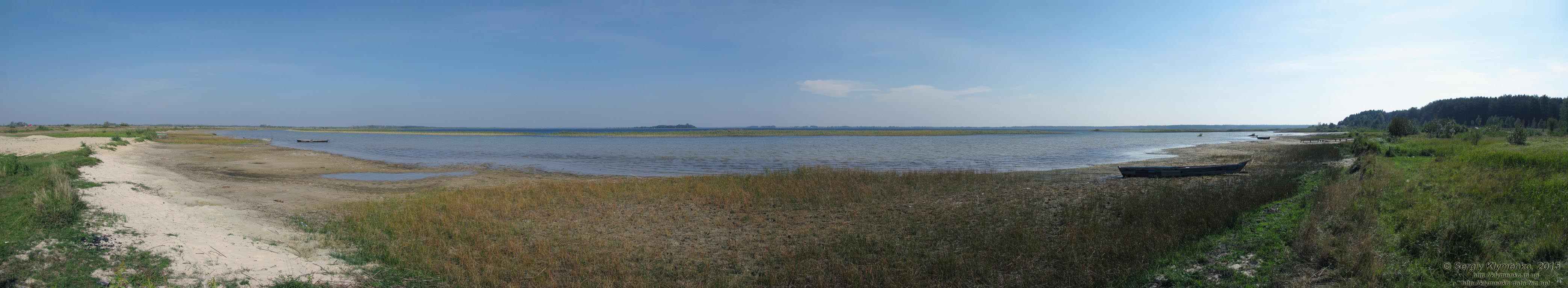 Волынь, Шацкие озёра. Фото. Живописный вид озера Свитязь. Панорама ~210° (51°30'03.00"N, 23°47'42.90"E).